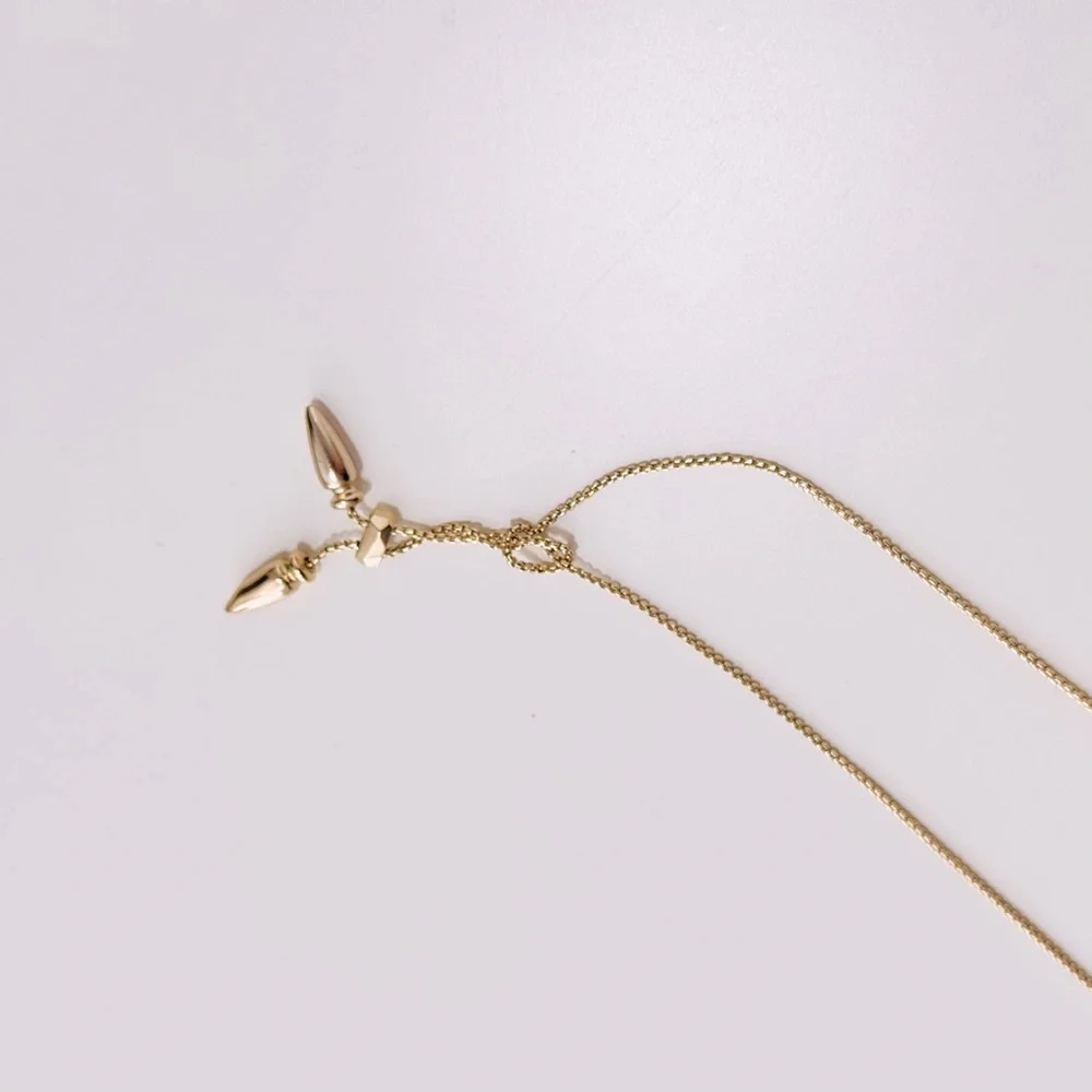 KENDRA SCOTT June Gold Clear White Crystal Mix Necklace